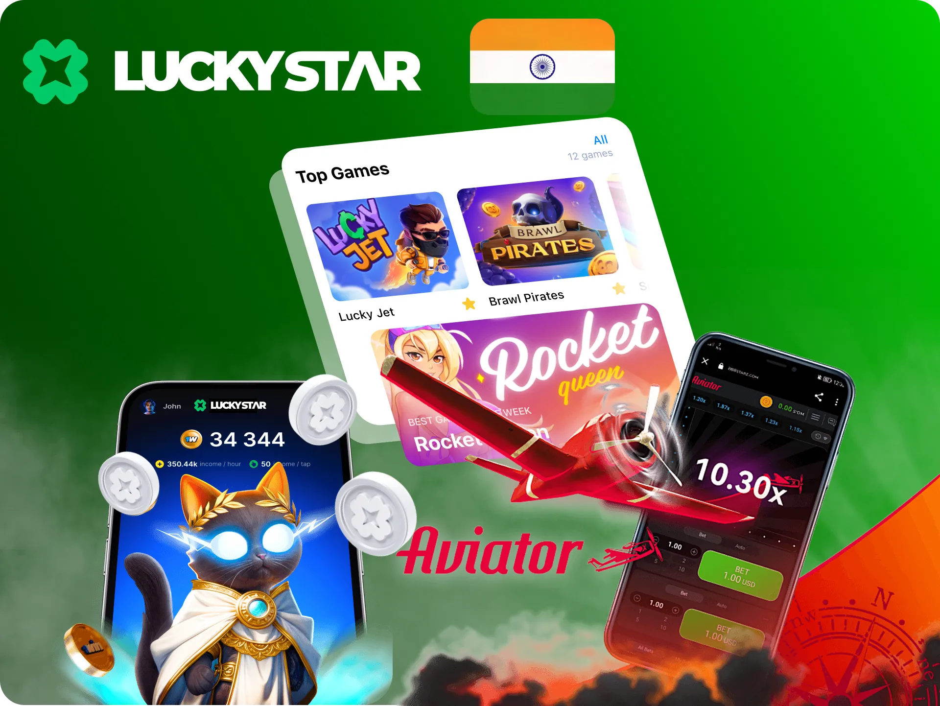 Find your favourite Game at Lucky Star Casino India