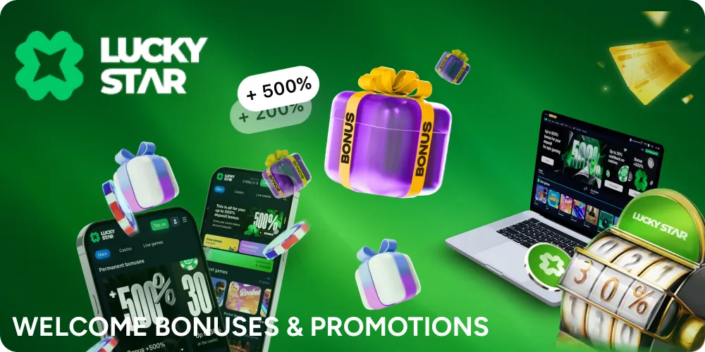 Read more about Lucky Star bonuses and promotions
