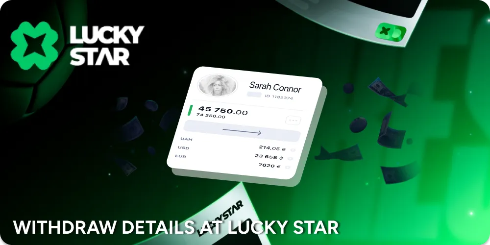 Information about withdraw process at LuckyStar